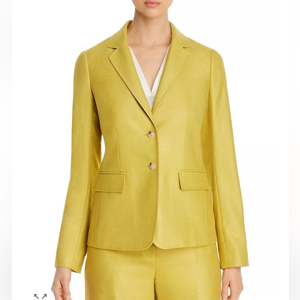 Lafayette 148 New York Thatcher Silk & Wool Blazer
